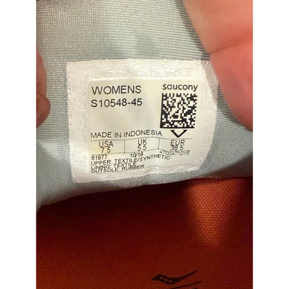 Saucony Women’s Guide 13 Gray/Coral Running Shoes PWRRUN Comfort Sz 7.5 - Picture 9 of 9